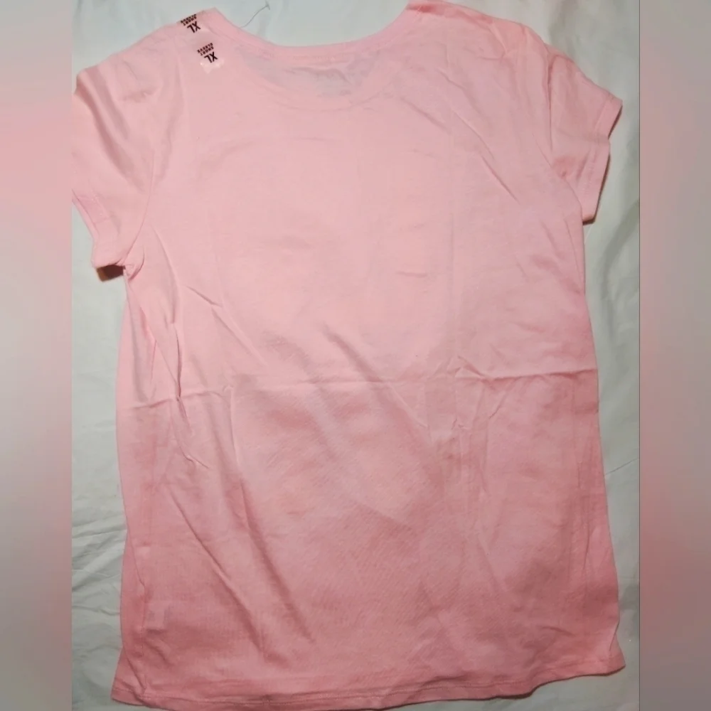 The Children's Place Glittery LOVE Short Sleeve Shirt- 14/16
